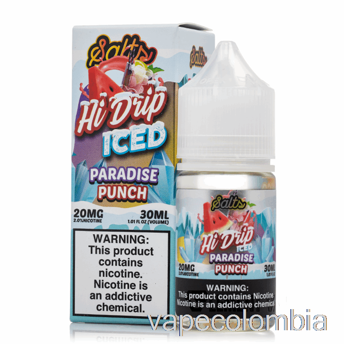 Vape Kit Completo Iced Paradise Punch - Sales De Alto Goteo - 30ml 20mg
